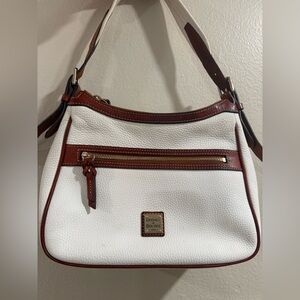 Dooney & Bourke Pebble Grain Hobo Ivory Purse Bag Style j14047206